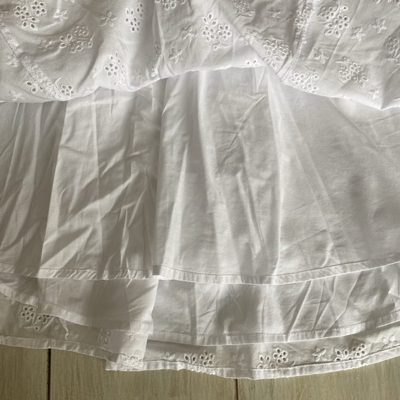 For Love and Lemons MARLA White Eyelet Halter Empire Waist Dress Small - Picture 6 of 8